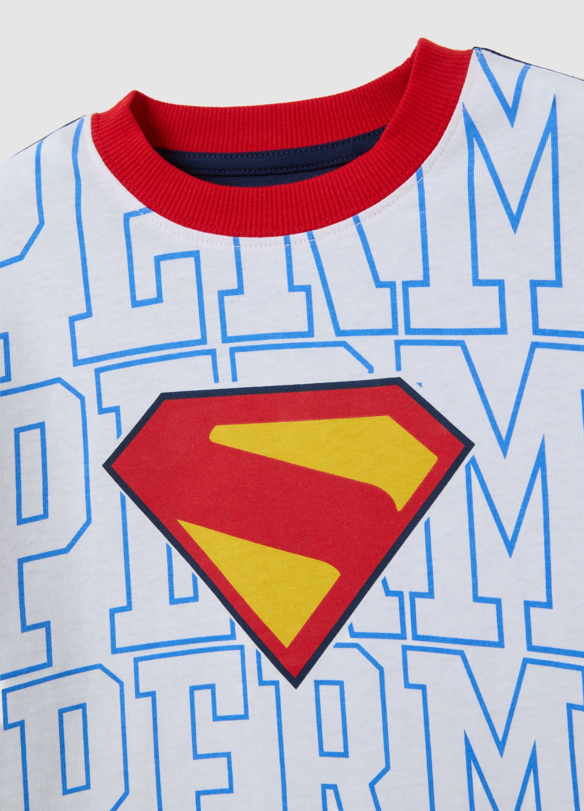 OVS Kids' T-Shirt In Pure Multicolour Cotton With Superman Print