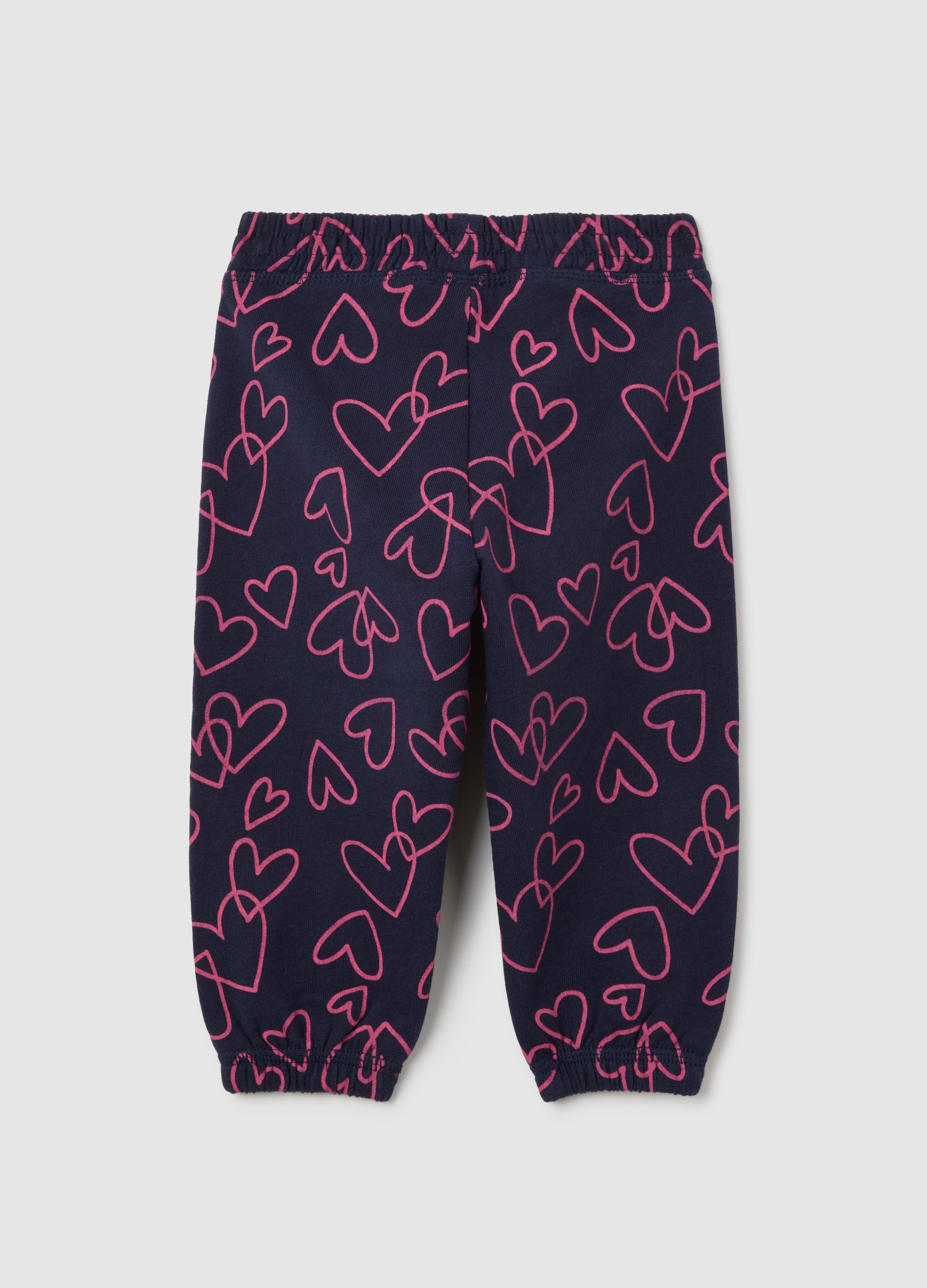 OVS Girls' Multicolour Pure Cotton Regular Fit Trousers