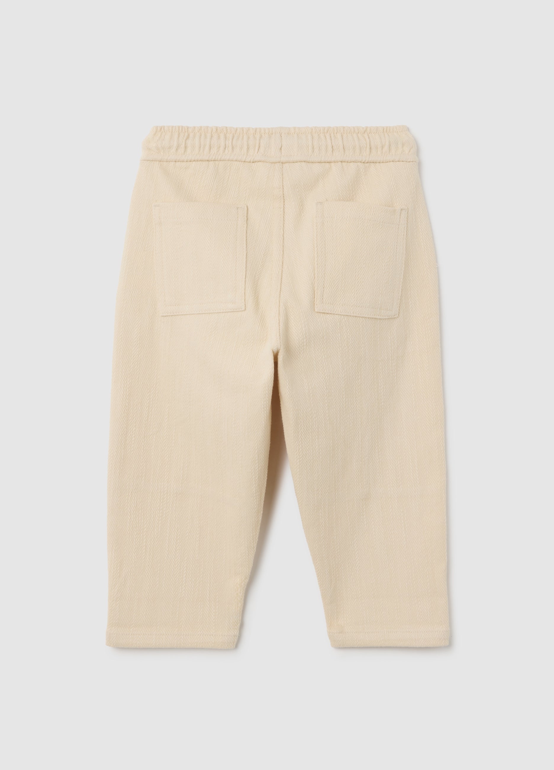 OVS Children'S Trousers In Beige Cotton Blend Over