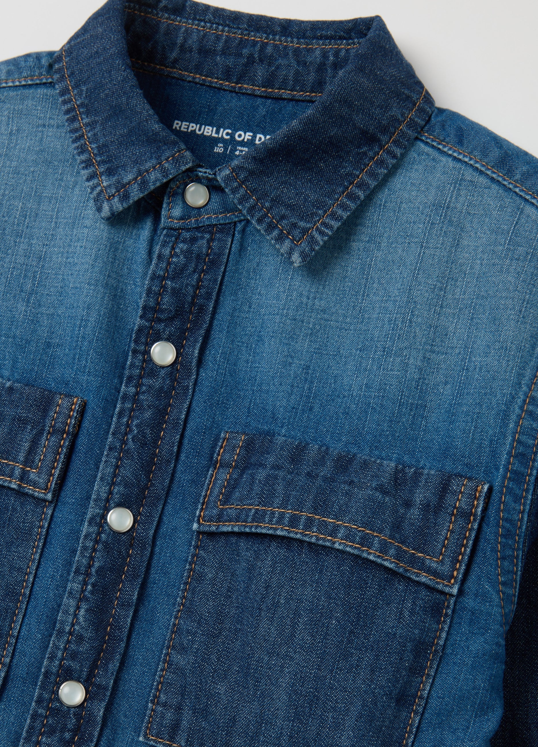 OVS Children'S Denim Cotton Shirt