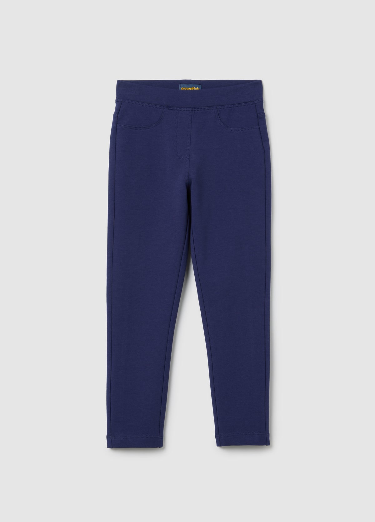 OVS Girls' Blue Stretch Cotton Leggings