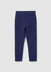 OVS Girls' Blue Stretch Cotton Leggings