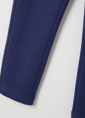 OVS Girls' Blue Stretch Cotton Leggings