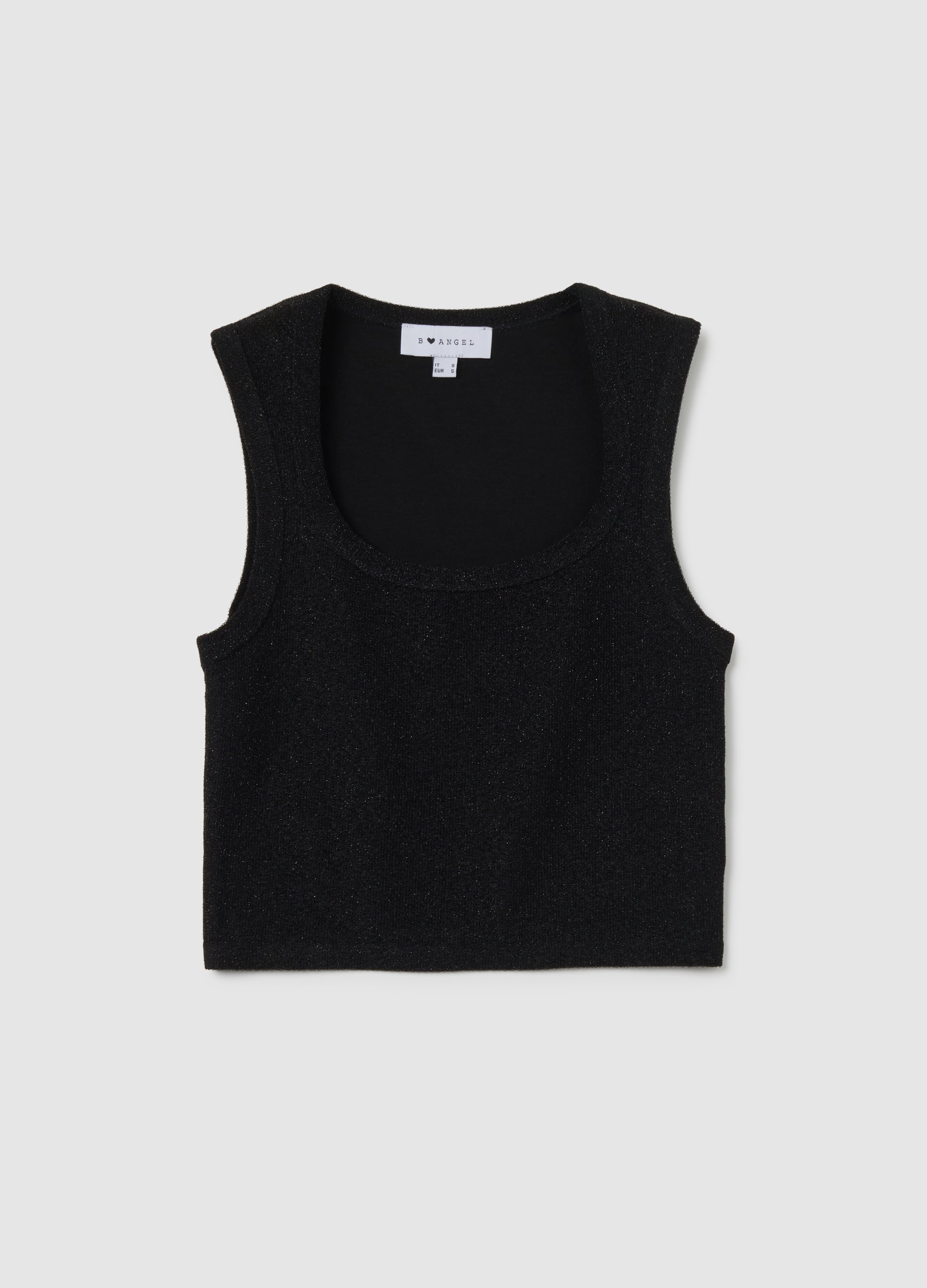 OVS Women'S Black Stretch Blend Top