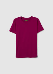 OVS Purple Pure Cotton Regular Fit T-Shirt