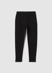 OVS Girls' Black Stretch Cotton Slim Fit Leggings