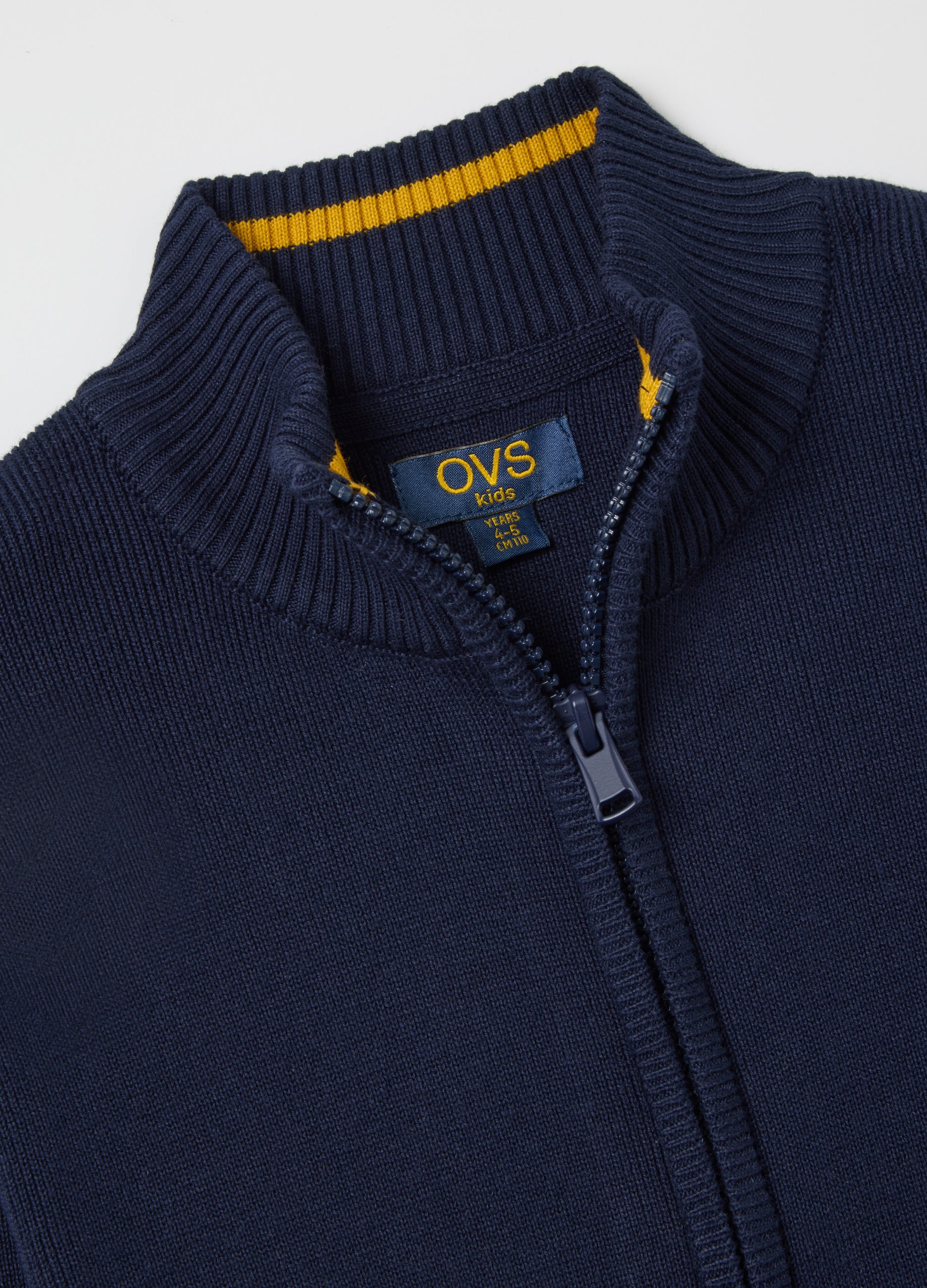 OVS Children'S Blue Pure Cotton Cardigan Regular Fit