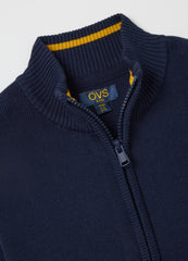 OVS Children'S Blue Pure Cotton Cardigan Regular Fit