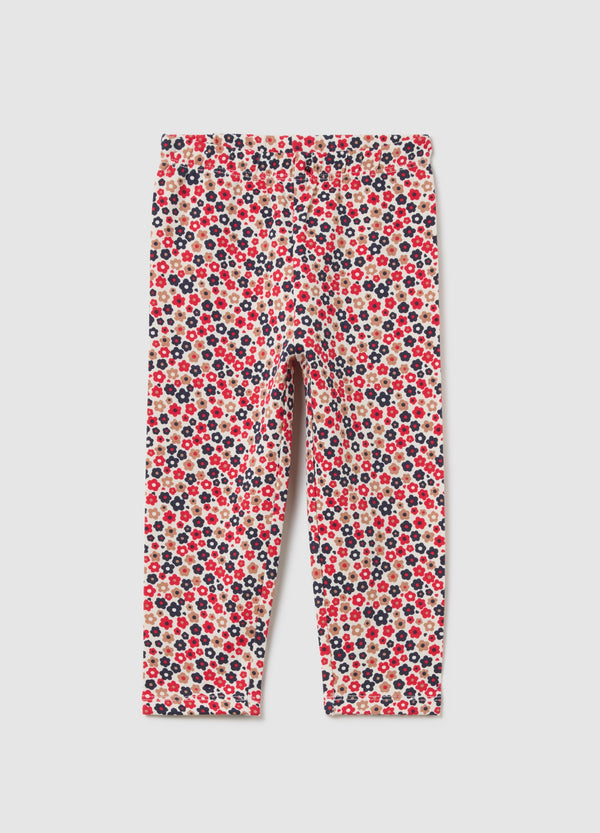 OVS Girls' Multicolour Cotton Skinny Fit Leggings