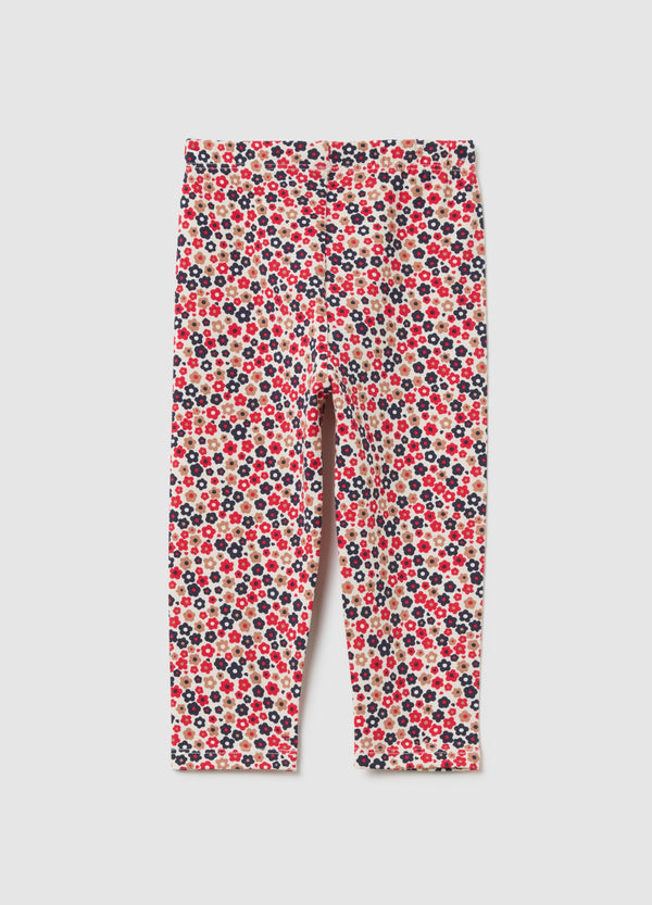 OVS Girls' Multicolour Cotton Skinny Fit Leggings