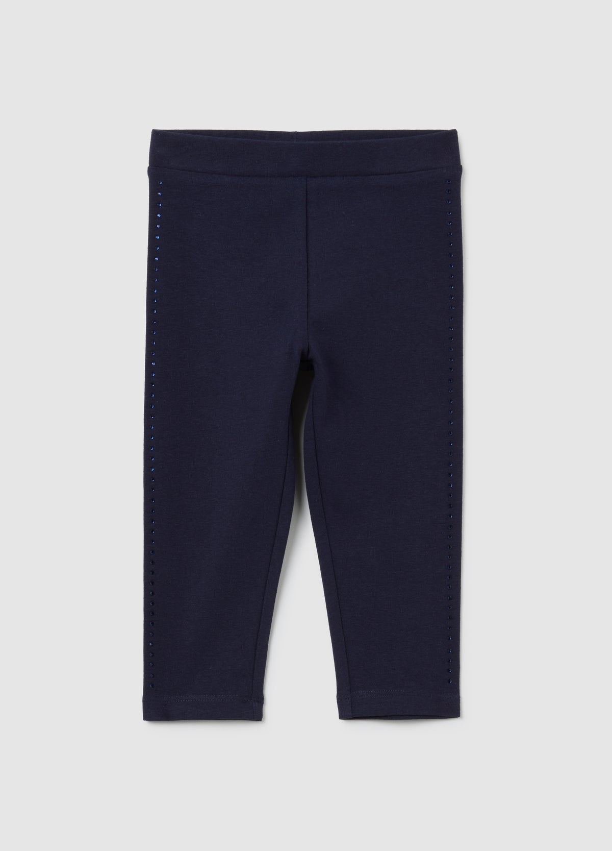 OVS Girls' Blue Stretch Cotton Leggings