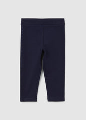 OVS Girls' Blue Stretch Cotton Leggings
