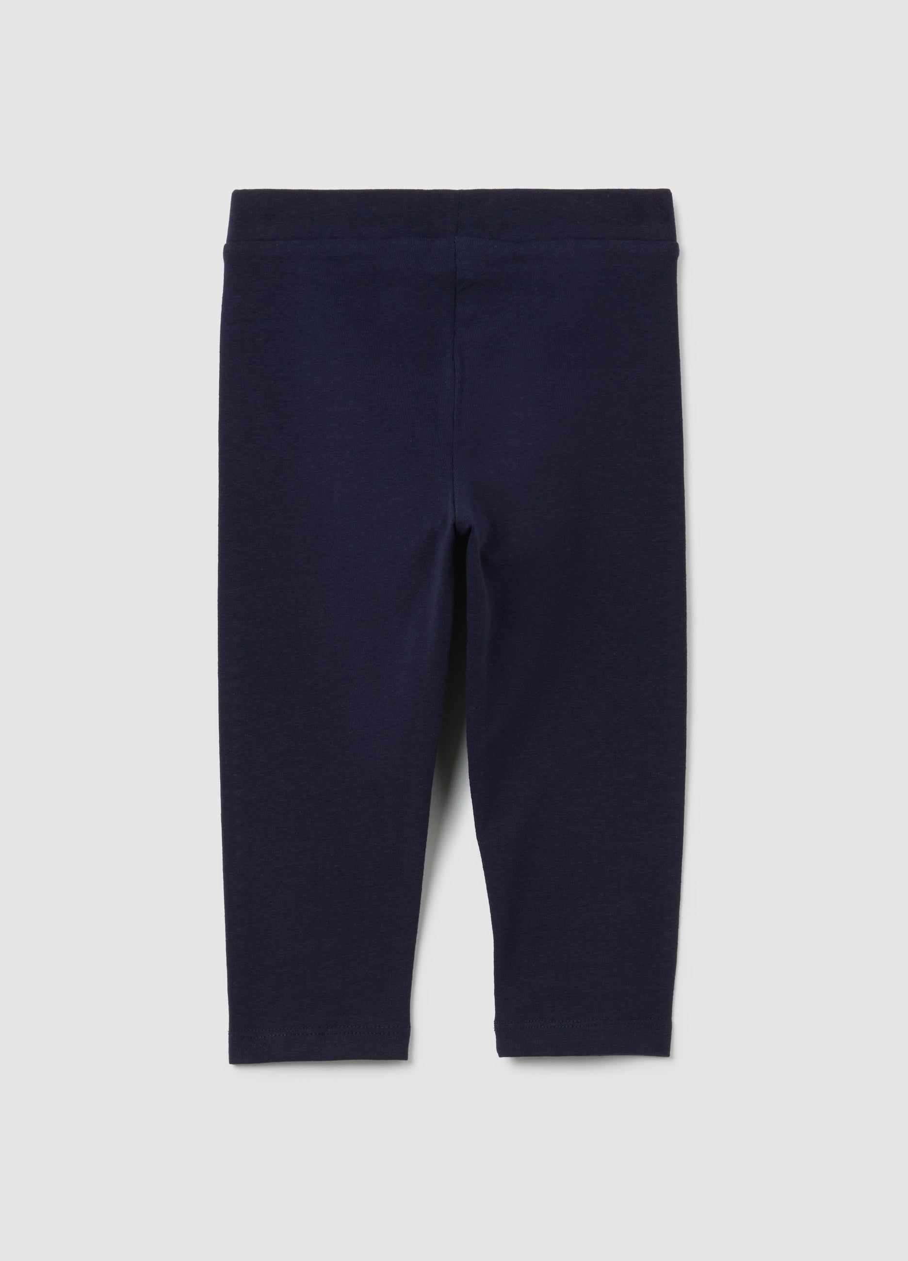 OVS Girls' Blue Stretch Cotton Leggings