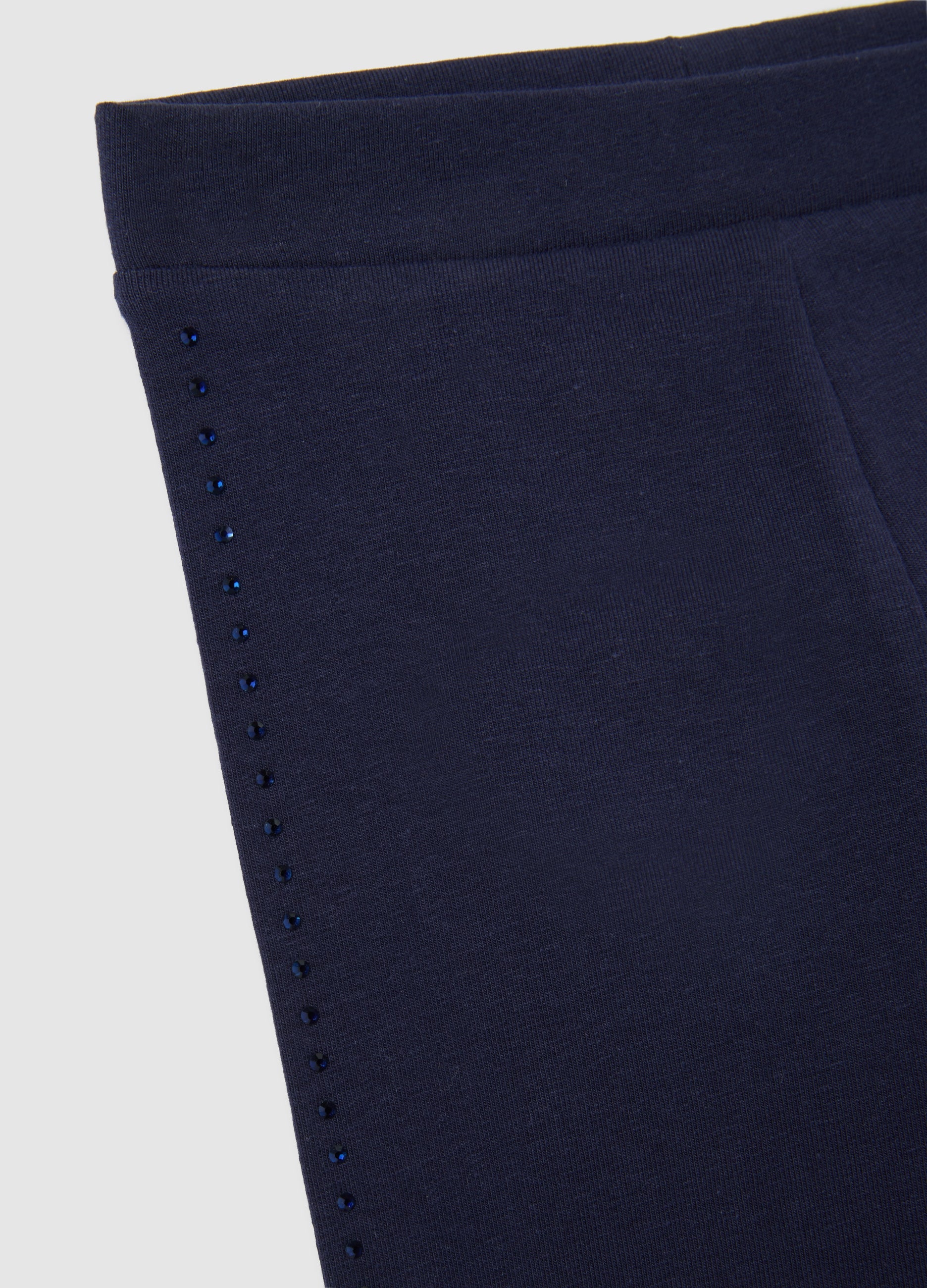 OVS Girls' Blue Stretch Cotton Leggings