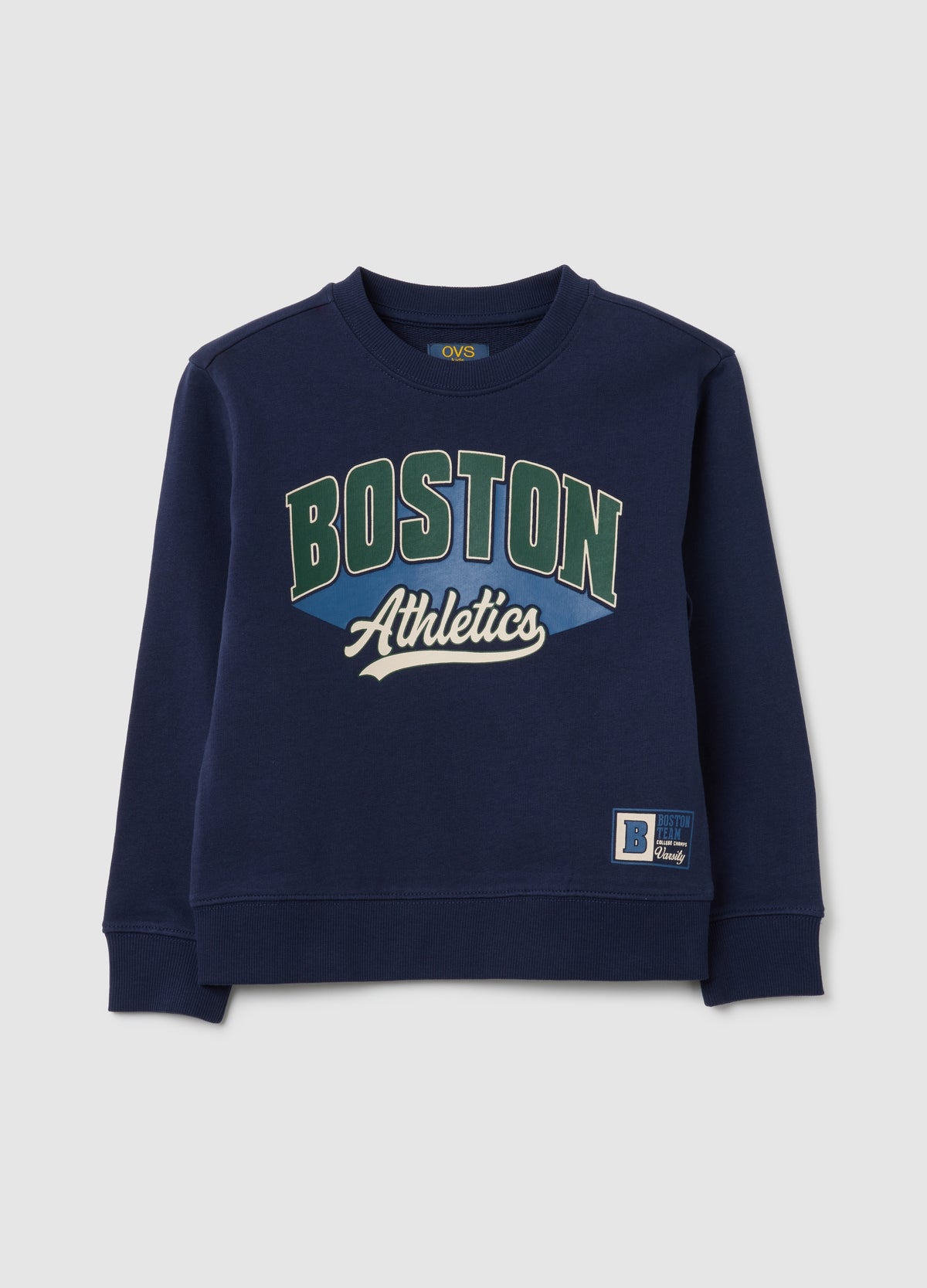 OVS Regular Fit Pure Cotton Blue Children'S Sweatshirt