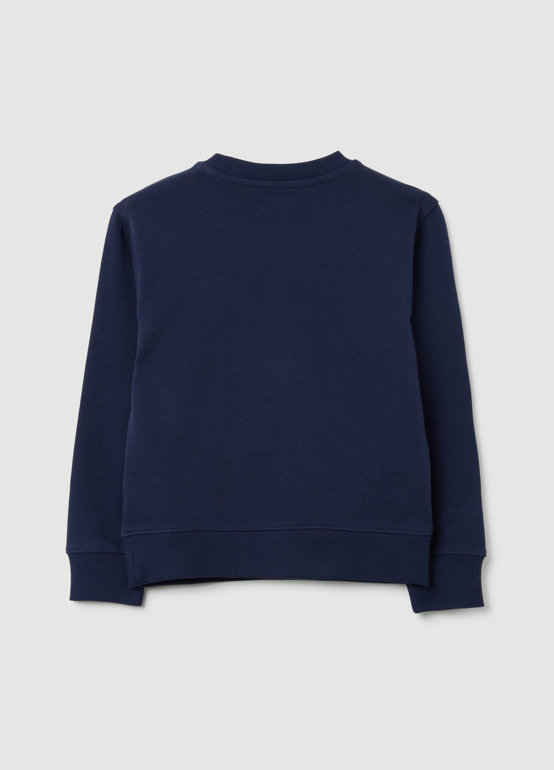 OVS Regular Fit Pure Cotton Blue Children'S Sweatshirt