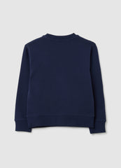 OVS Regular Fit Pure Cotton Blue Children'S Sweatshirt