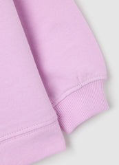 OVS Girls' Pink Pure Cotton Sweatshirt With Regular Fit