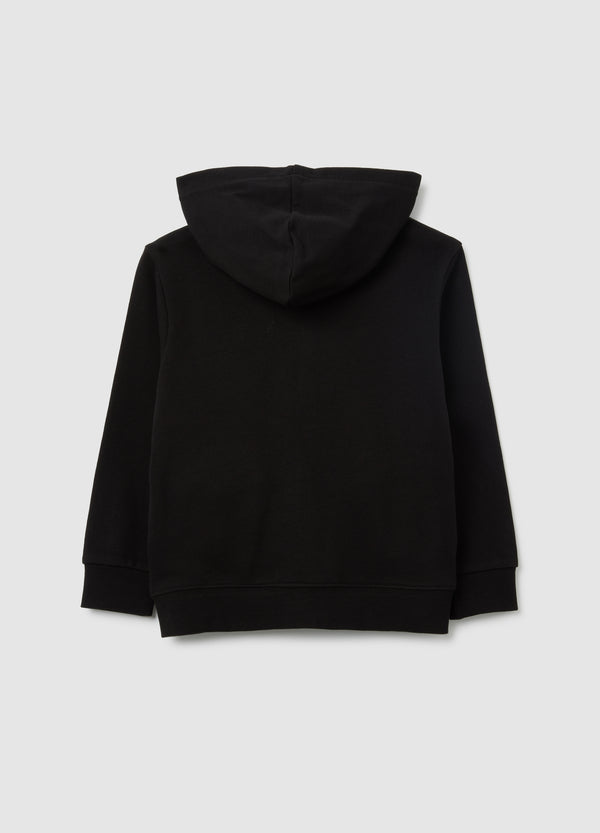 OVS Children'S Black Pure Cotton Hoodie, Regular Fit