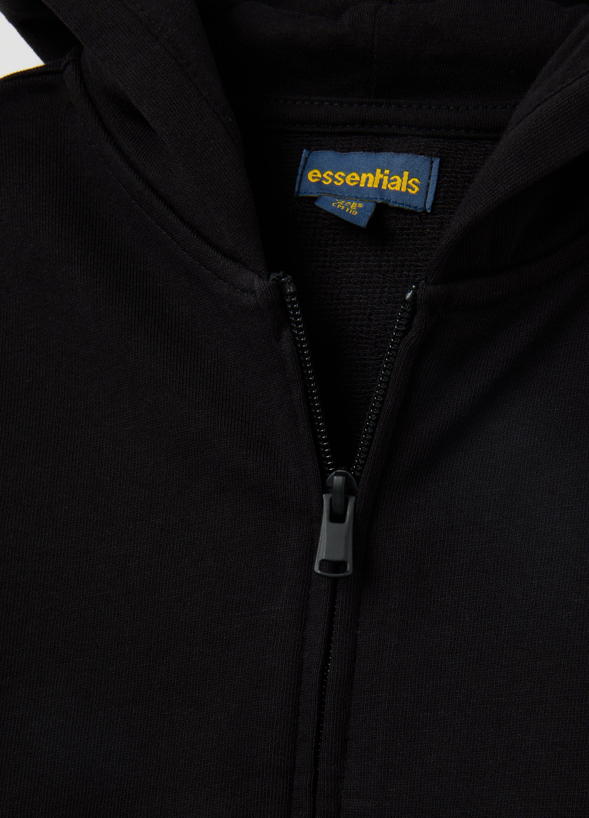 OVS Children'S Black Pure Cotton Hoodie, Regular Fit