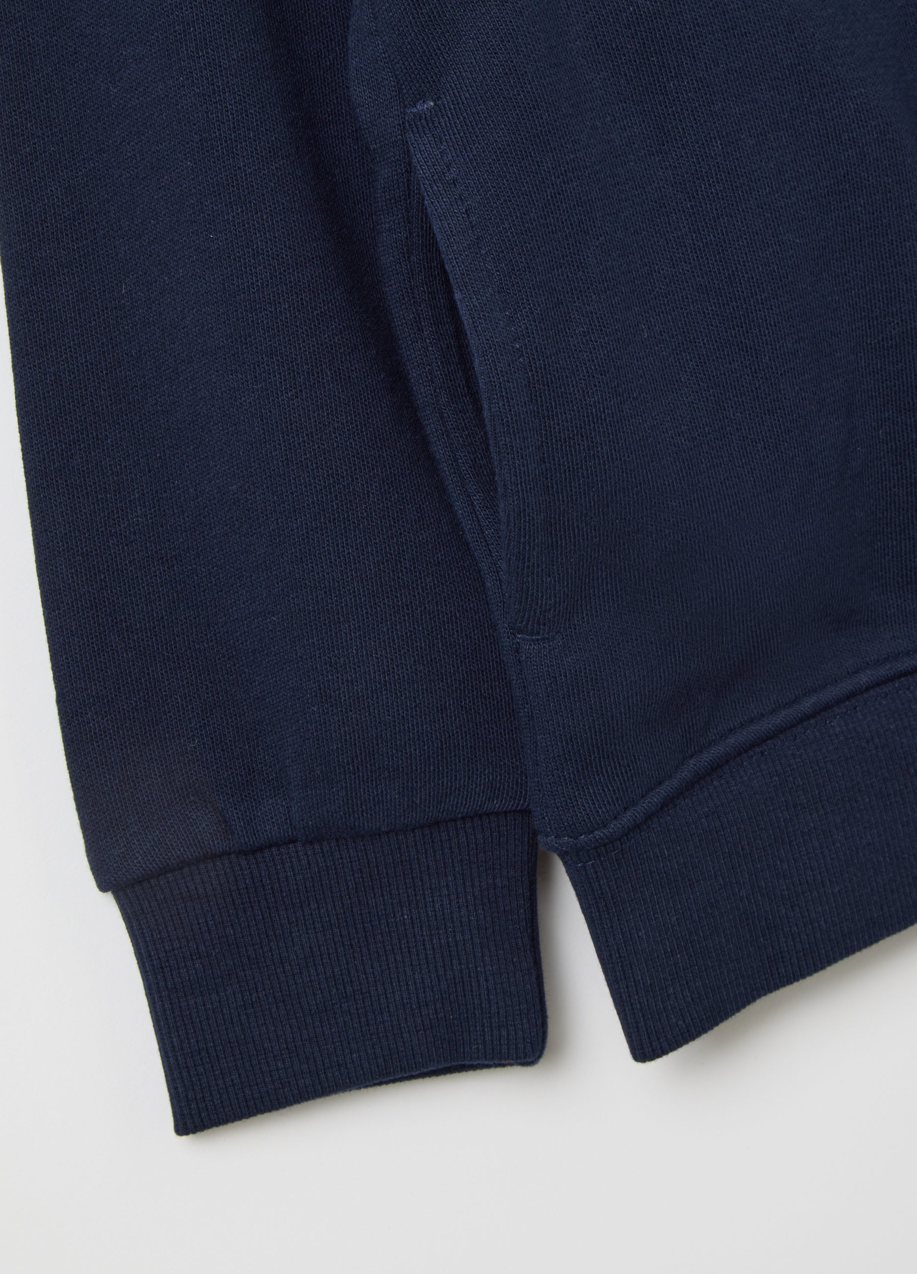 OVS Children'S Regular Fit Blue Cotton Hoodie