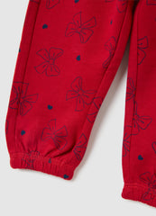 OVS Girls' Pure Cotton Red Trousers