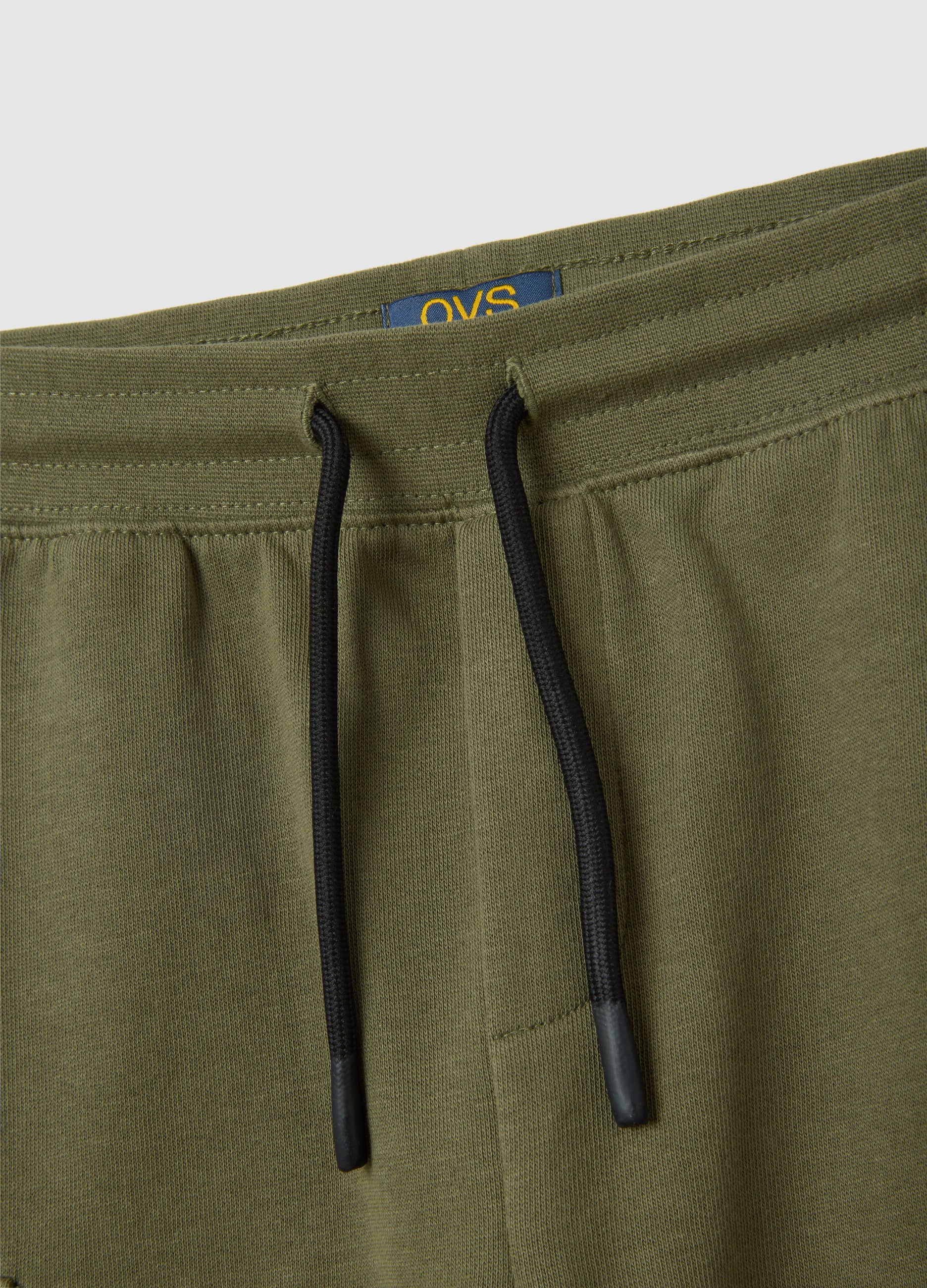 OVS Child'S Green Cotton Regular Fit Bermuda Shorts