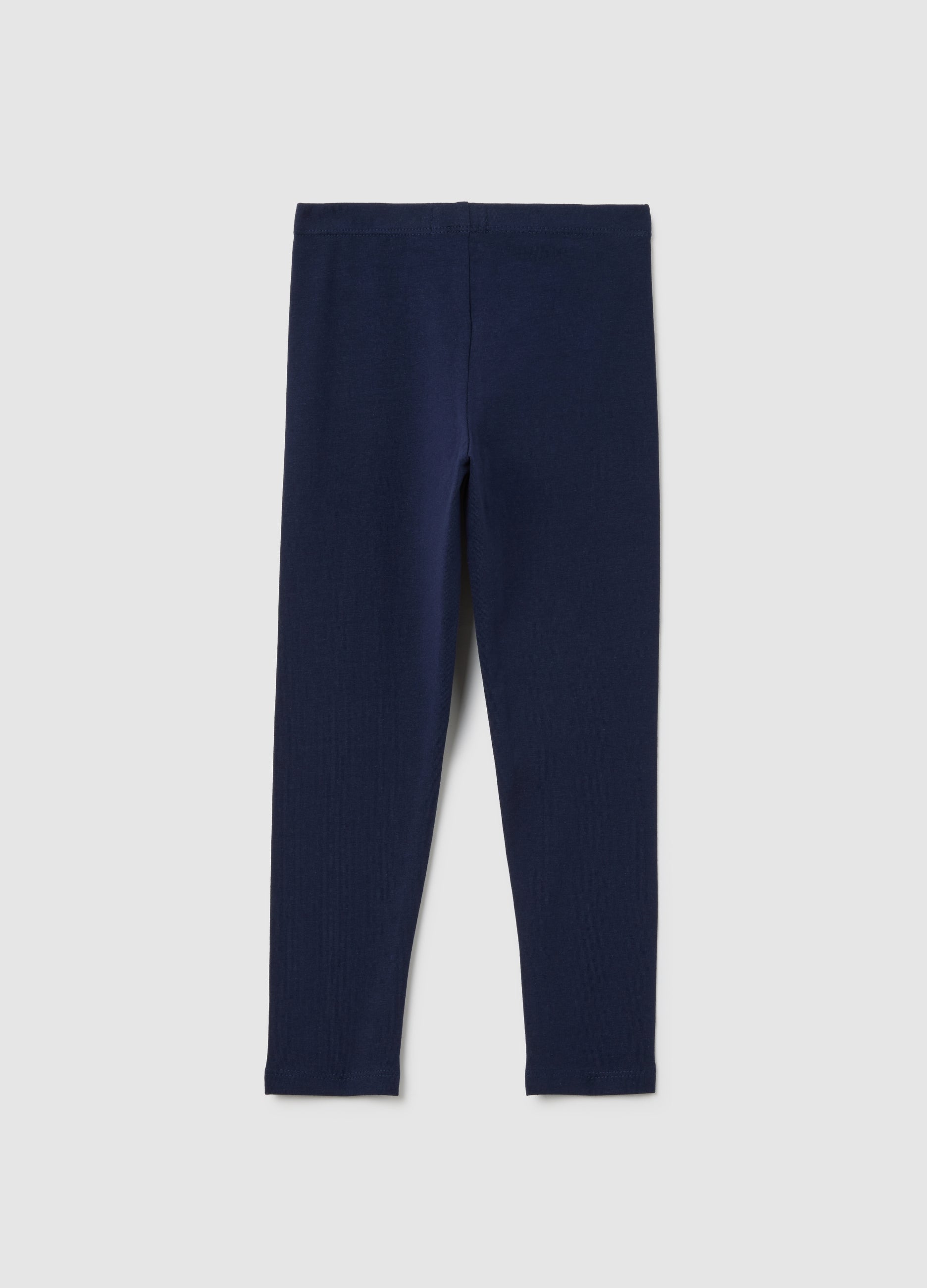 OVS Girls' Skinny Blue Stretch Cotton Leggings