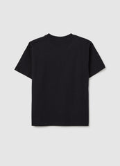 OVS Black Pure Cotton Regular Fit Kids' T-Shirt With Dinosaur Print