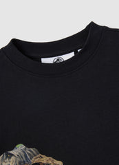 OVS Black Pure Cotton Regular Fit Kids' T-Shirt With Dinosaur Print