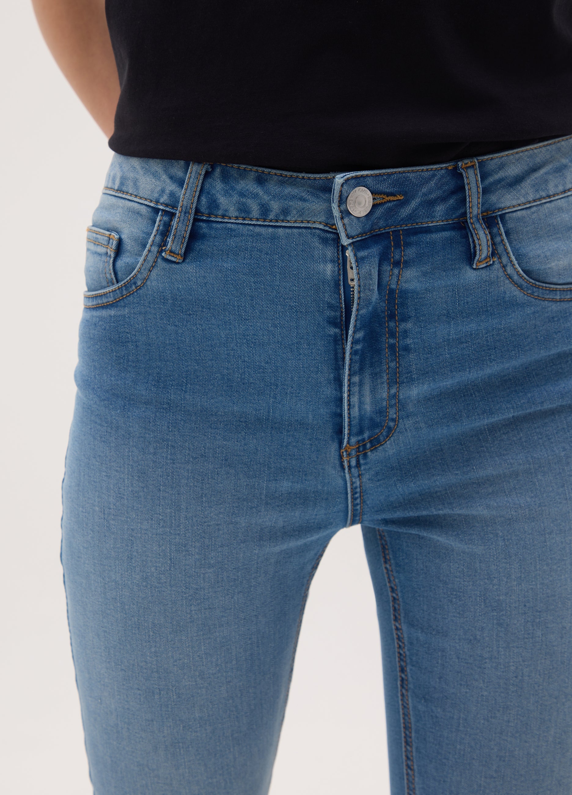 OVS Women'S Skinny Fit Black Denim Jeans