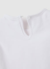 OVS White Cotton Regular Fit Girls' T-Shirt With Barbie Logo