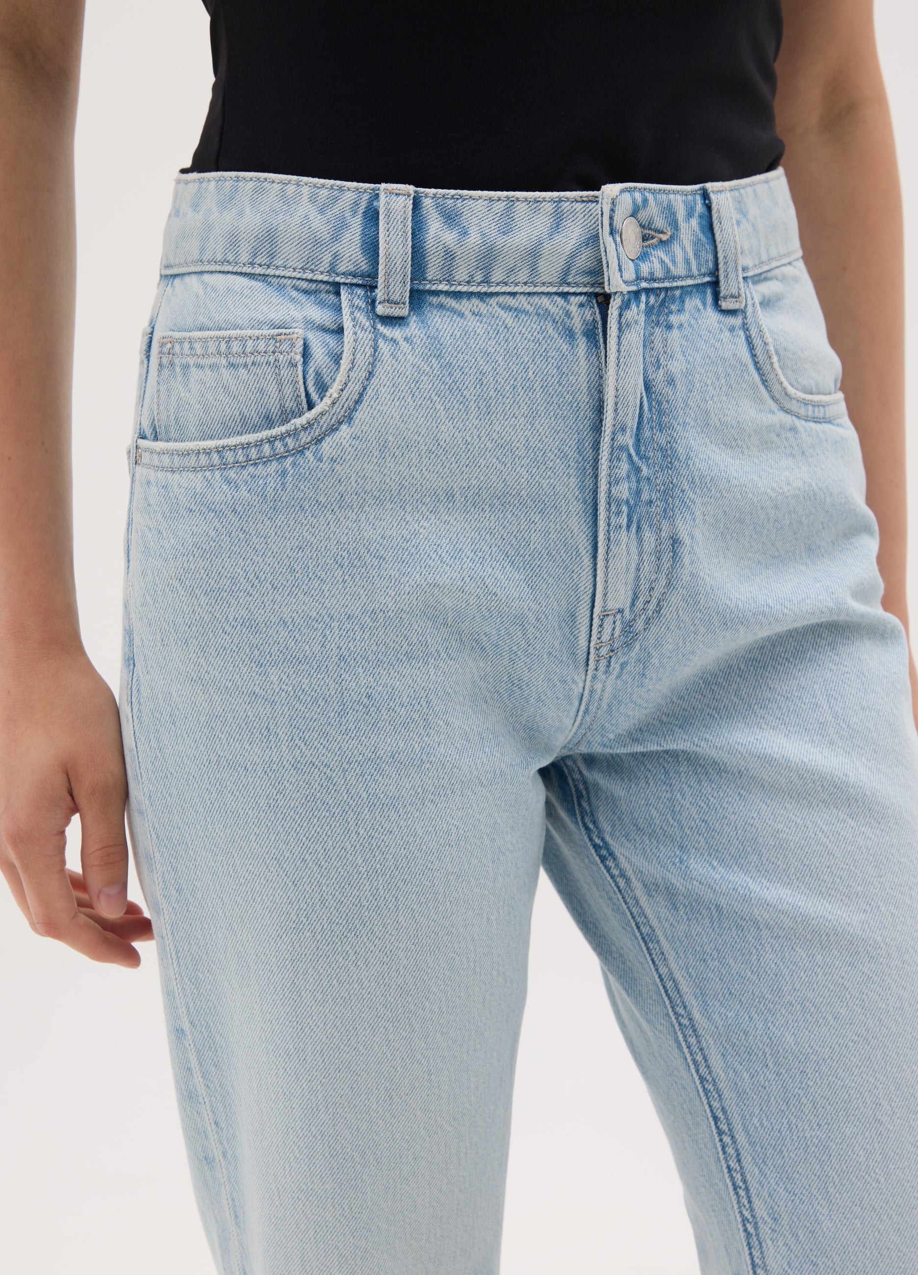 OVS Women'S Regular Fit Light Blue Jeans In Pure Cotton