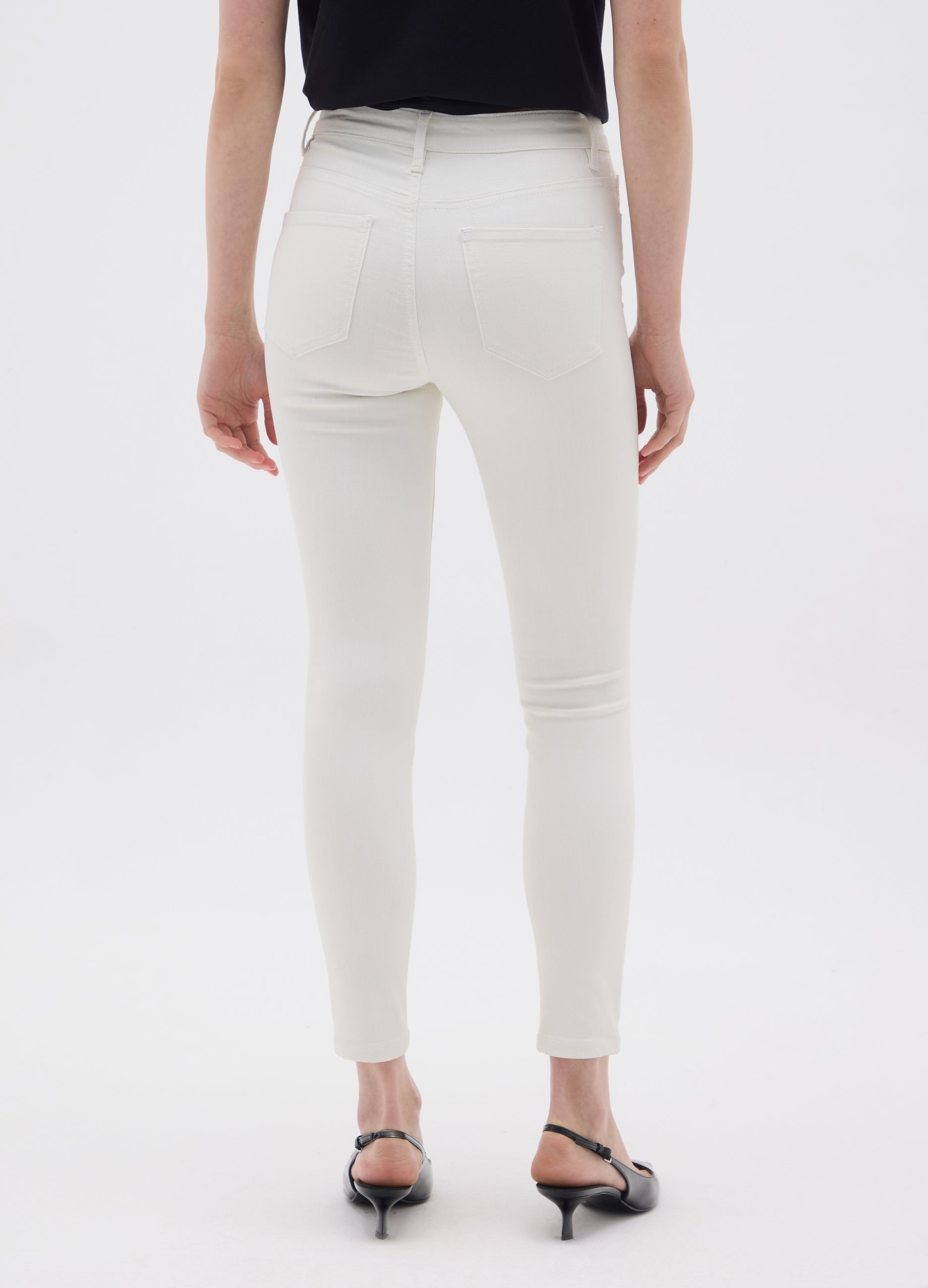 OVS Women'S White Skinny Fit Denim Jeans