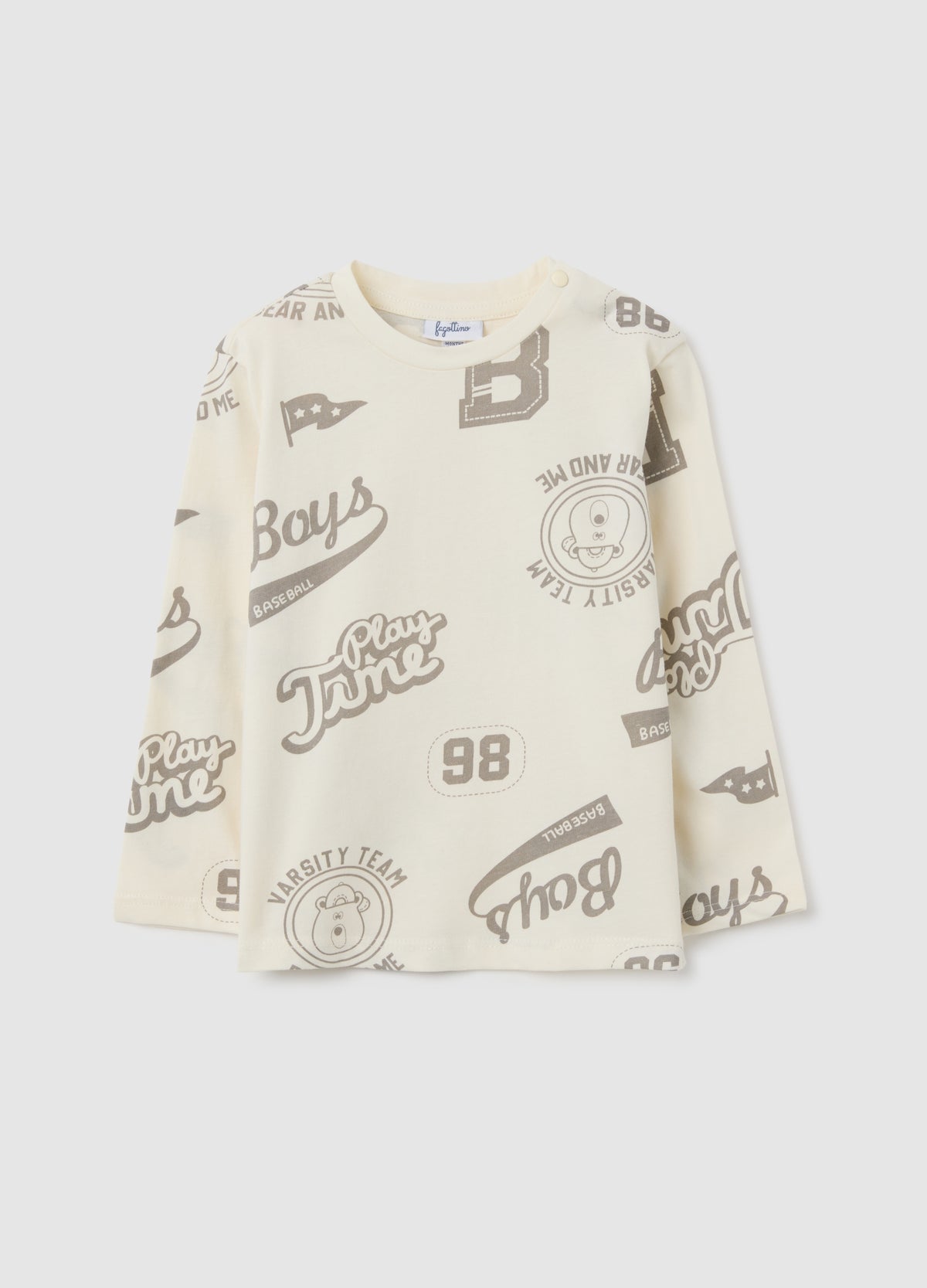 OVS Children'S Beige Pure Cotton Regular Fit T-Shirt