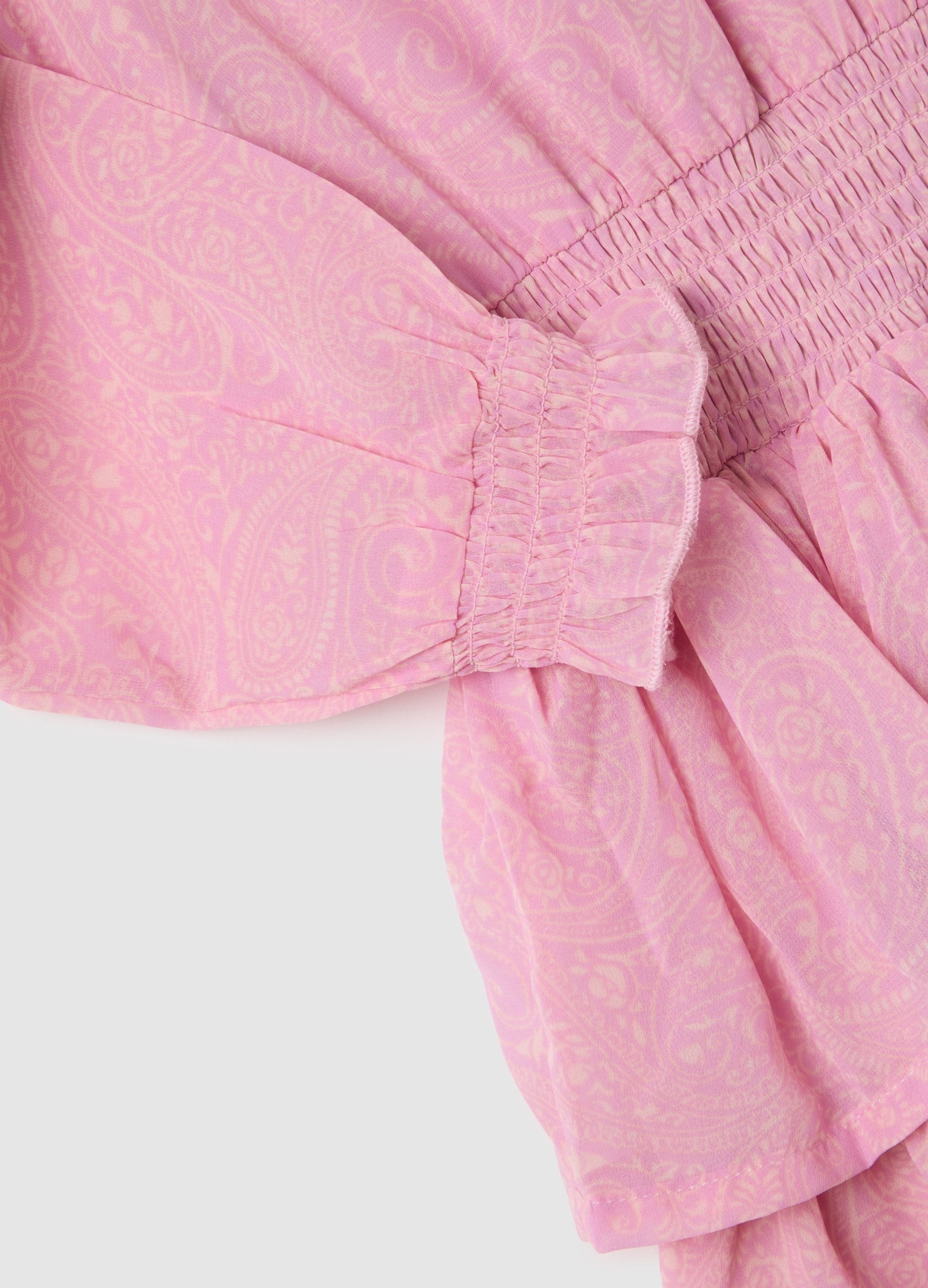 OVS Girl'S Regular Fit Pink Dress With Ruffles