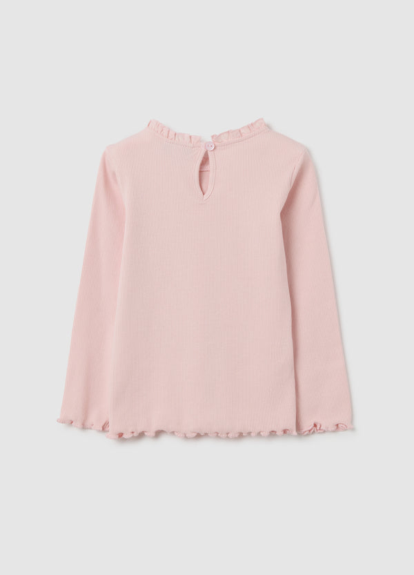 OVS Baby Girl'S Pink Cotton Regular Fit Top