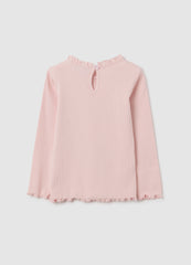 OVS Baby Girl'S Pink Cotton Regular Fit Top