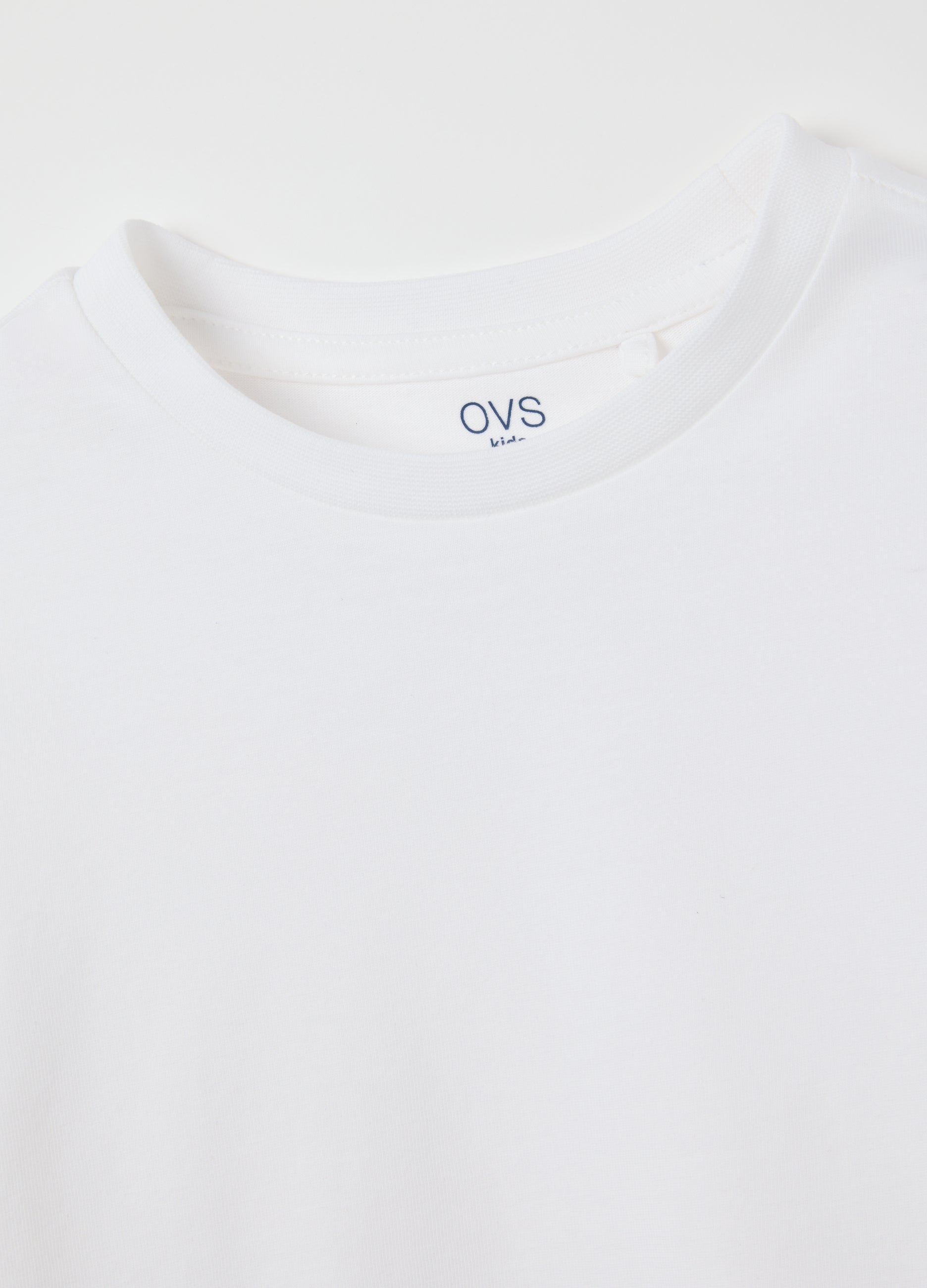 OVS White Pure Cotton Regular Fit Girl'S Top