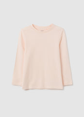 OVS Girls' Pink Pure Cotton Regular Fit Sweater