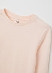 OVS Girls' Pink Pure Cotton Regular Fit Sweater