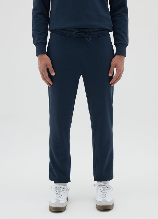 OVS Men'S Blue Cotton Blend Joggers, Regular Fit