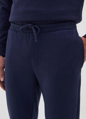 OVS Men'S Blue Cotton Blend Joggers Regular Fit