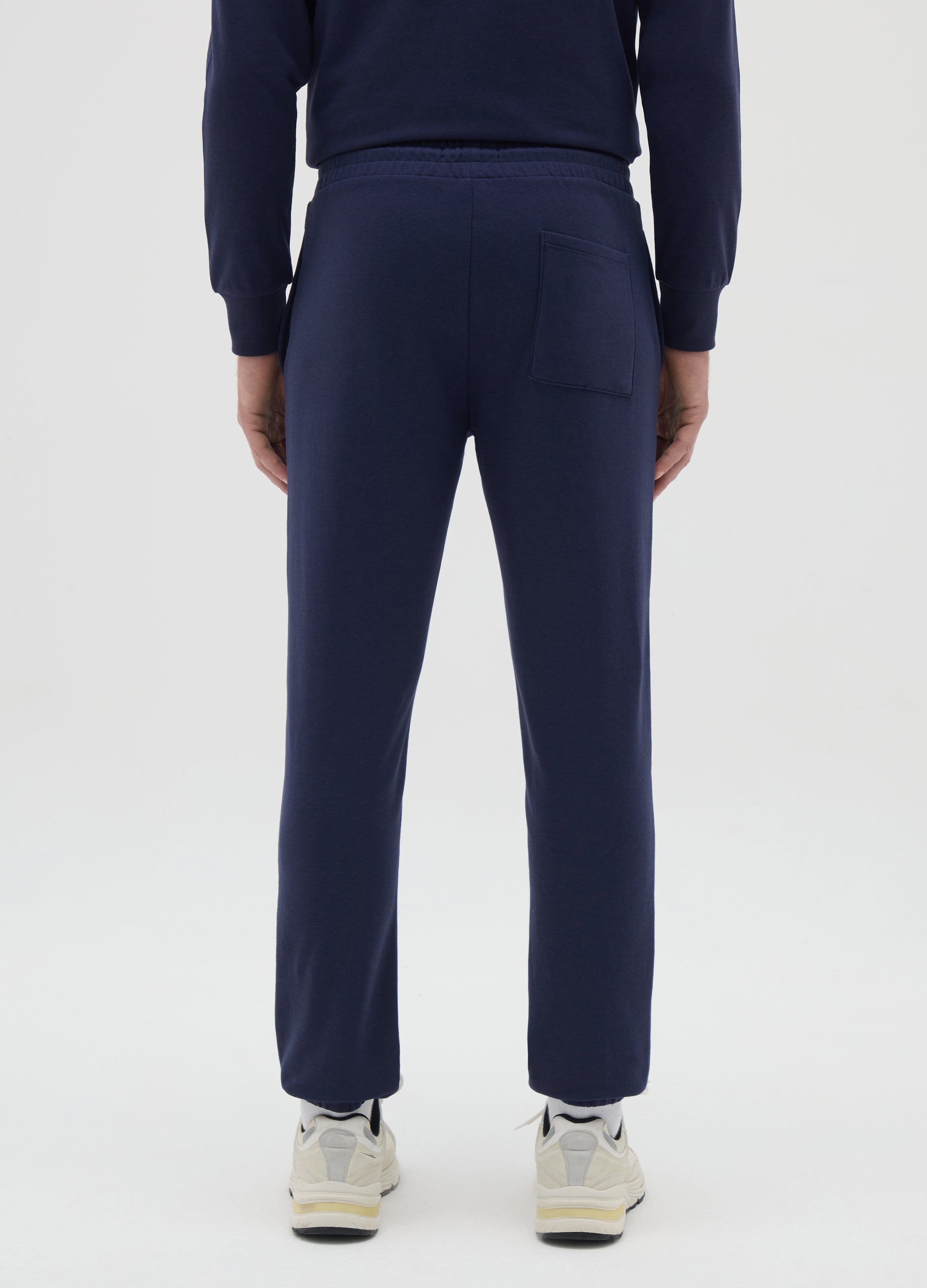 OVS Men'S Blue Cotton Blend Joggers Regular Fit