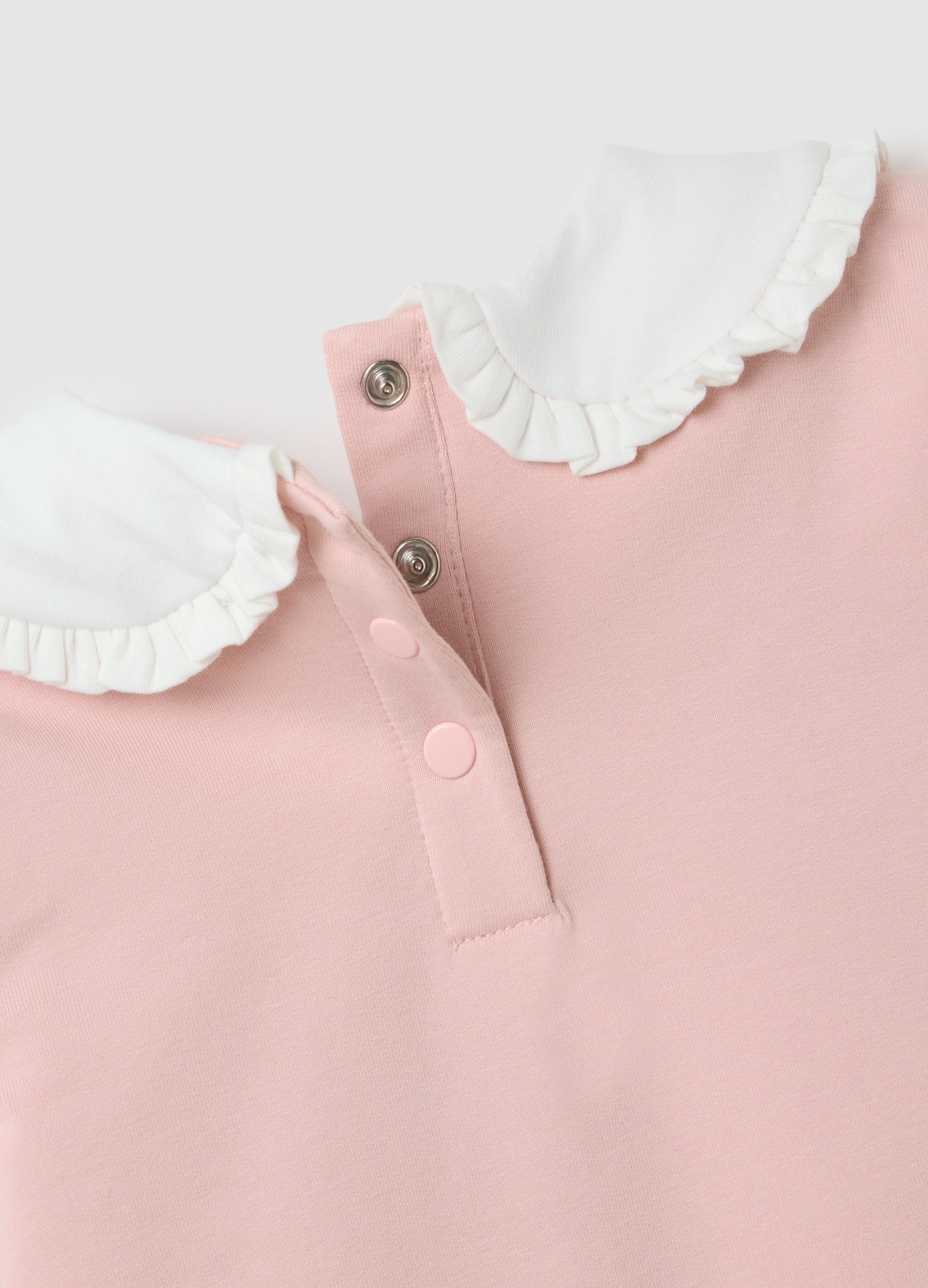 OVS Pink Stretch Cotton Girl'S Top