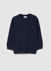OVS Blue Pure Cotton Regular Fit Children'S Sweater