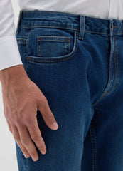 OVS Men'S Regular Fit Blue Denim Jeans