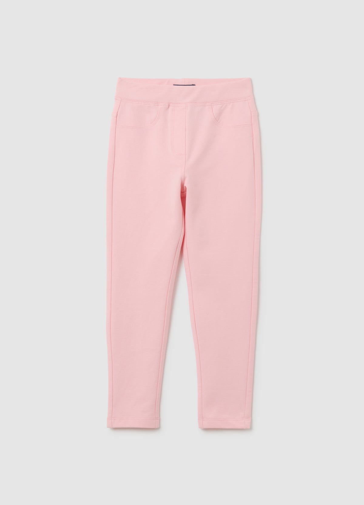 OVS Girl'S Pink Slim Fit Cotton Leggings