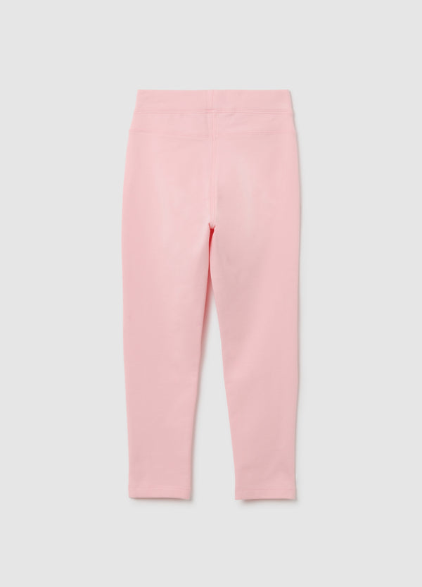 OVS Girl'S Pink Slim Fit Cotton Leggings