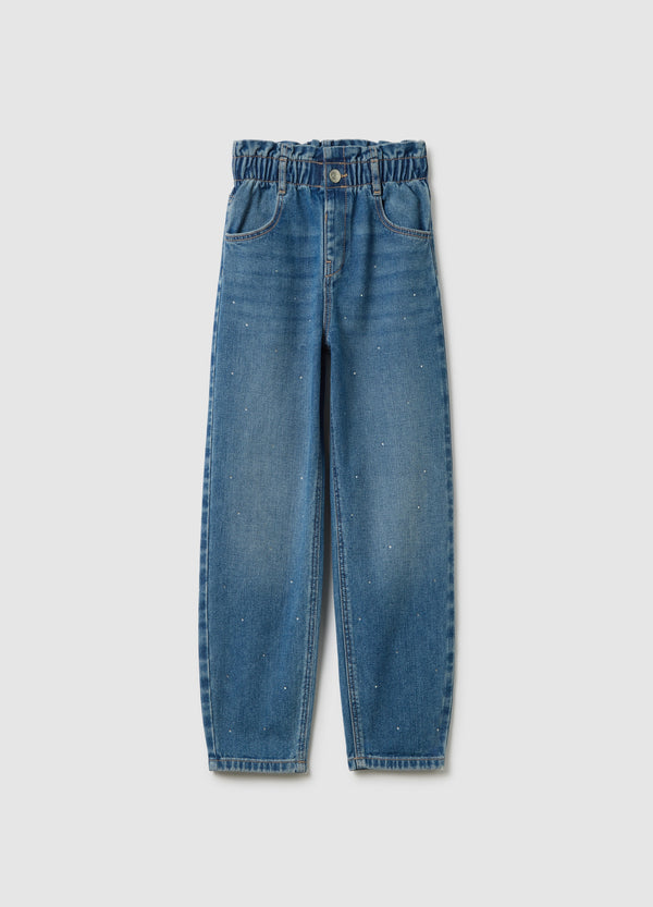 OVS Girls' Regular Fit Blue Denim Jeans